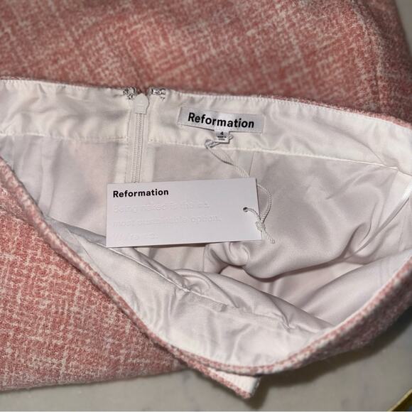 REFORMATION Brielle Tweed-textured Woven Mini Skirt - Picture 12 of 14